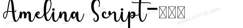 Amelina Script字体转换
